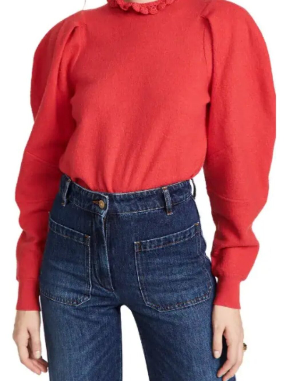 Ulla Johnson Josie Pullover Red 100% Wool